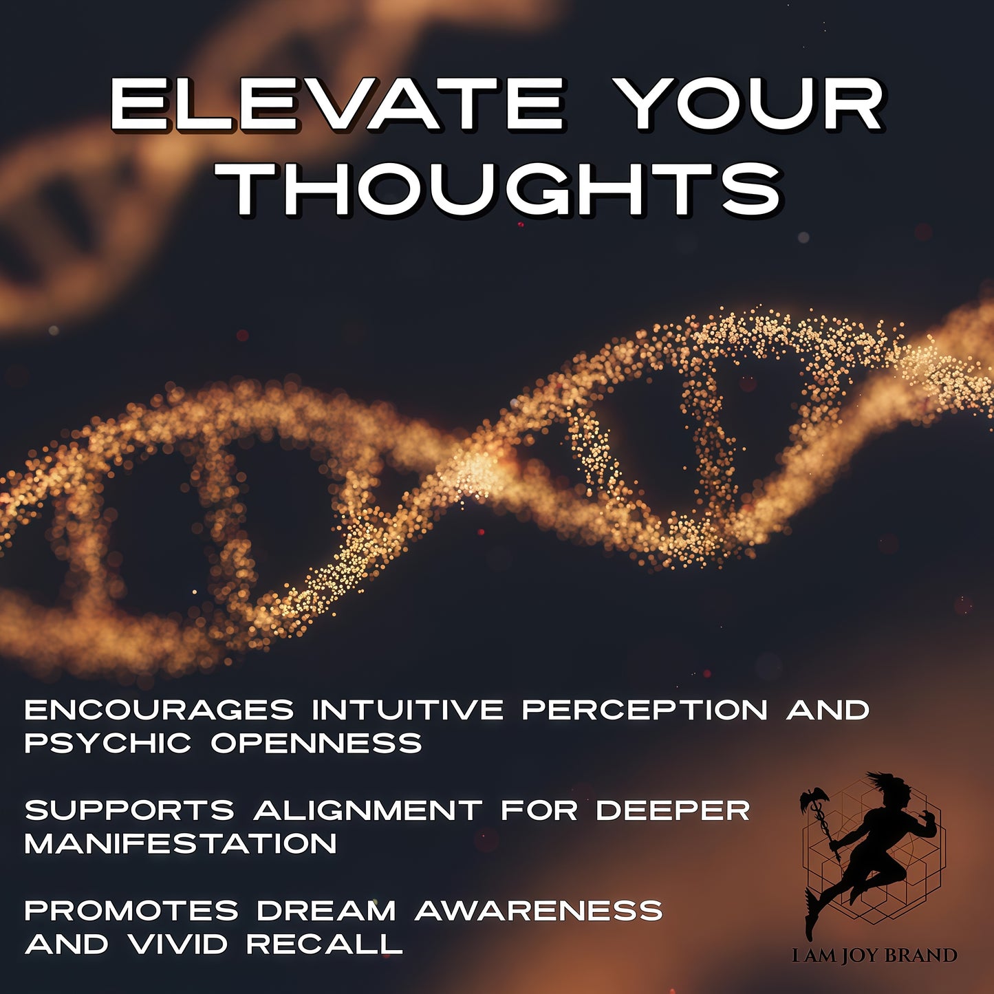 I Am Joy Co. Ormus Gold Oil Monoatomic | Supports Deeper Thought, Intuitive Awareness & Dream Clarity | Rich with Minerals, Platinum, Iridium | Non-Chemical Extraction | 4oz